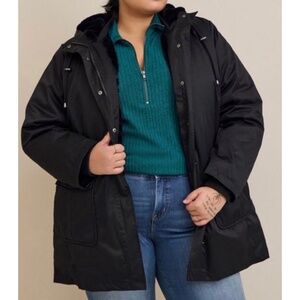 🆕 Black 3 In 1 Parka Coat 3 3X 22 24 NWT Torrid New Fall Winter Jacket